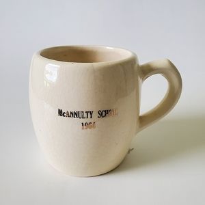 McAnnulty Elementary School 1964 Ceramic Mug Pittsburgh Alumni Reunion Pottery